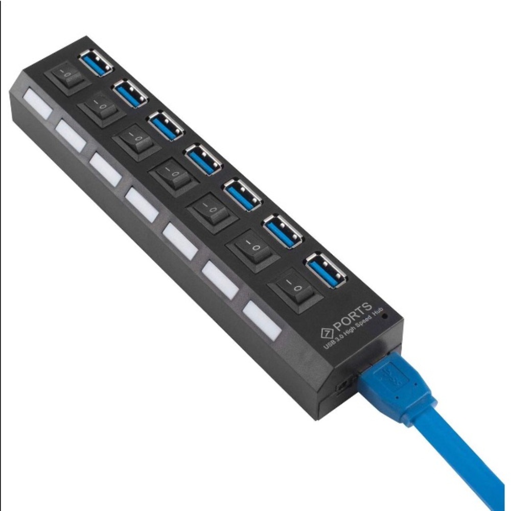 BOGO SALE (2) USB 3.0 seven port Hub for the price of one. - Picture 2 of 4